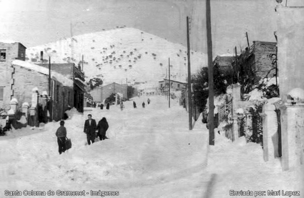 Santa Coloma de Gramenet nevada 1962