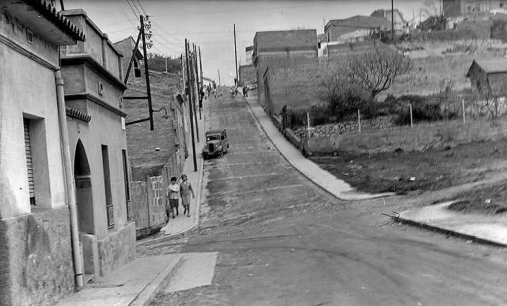 Carrer de Washington amb carrer Colom 1969, Santa Coloma de Gramenet, Riera Alta